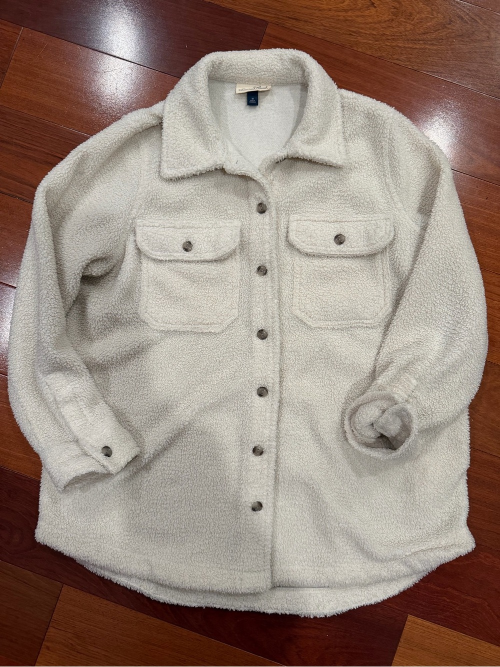 Universal Thread • Cozy Ivory Sherpa Style Shacket - Women's Jacket & Coat